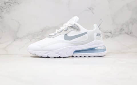 耐克Nike Air Max 270 React纯原版本气垫鞋Max270灰蓝色原盒原标正确鞋面颜色 货号：CV1632-001