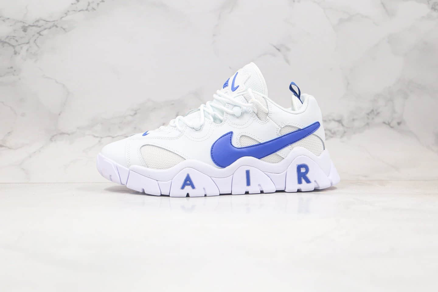 耐克Nike Air Barrage Low纯原版本皮蓬平替白蓝色橄榄球训练鞋原盒原标 货号：CD7510-100