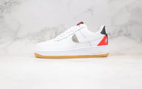 耐克Nike AIR FORCE 1 LOW WITH ACG VIBES纯原版本低帮登山者NBA联名款空军一号白银红黑色板鞋 货号：CT2298-100