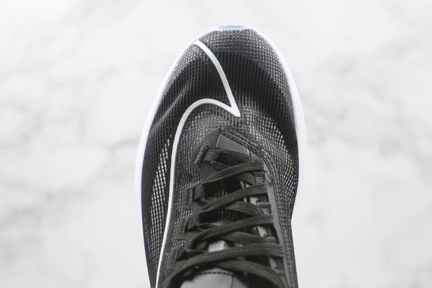 耐克Nike Air Zoom Tempo Rlacemrnt NEXT%纯原版本马拉松前卫双气垫黑白色跑鞋内置真实气垫 货号：CI0804-300