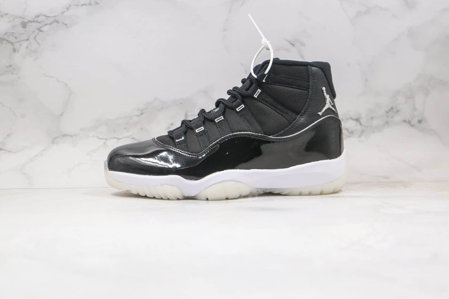 乔丹Air Jordan 11 Silver Eyelets纯原版本高帮AJ11大魔王2.0黑白银色篮球鞋内置真实碳板 货号：CT8012-011