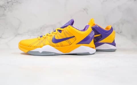耐克Nike Zoom Kobe VII纯原版本科比7代黄紫色鸳鸯配色实战篮球鞋内置真实碳板支持实战 货号：488371-501