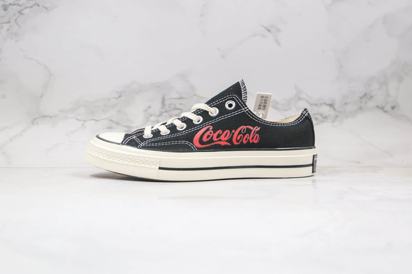 匡威Coca-Cola x Converse 1970s公司级版本可口可乐联名3.0低帮帆布鞋黑红色原厂原楦开发 货号：162058C