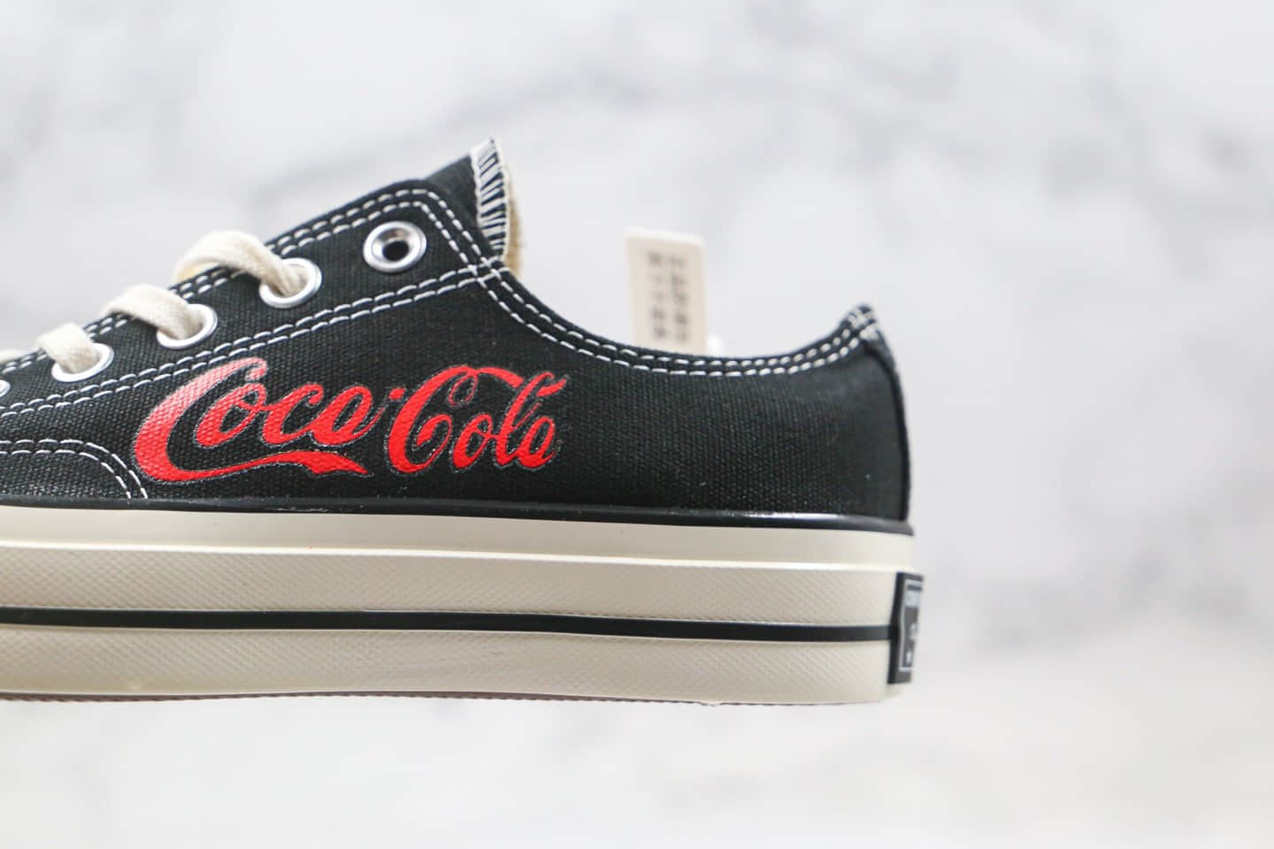 匡威Coca-Cola x Converse 1970s公司级版本可口可乐联名3.0低帮帆布鞋黑红色原厂原楦开发 货号：162058C