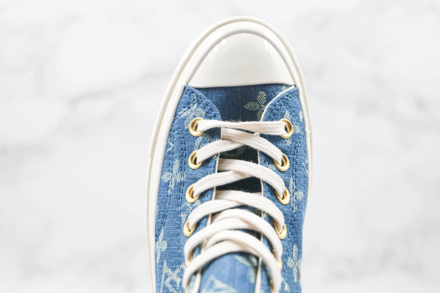 匡威converse 1970S X LV联名款纯原版本高帮牛仔蓝色帆布鞋原厂硫化大底正确硅蓝软中底 货号：162055C