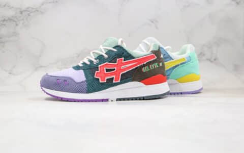 亚瑟士Asics Gel Lyte III x Sean Wotherspoon x atmos纯原版本三方联名款灯芯绒彩虹鸳鸯配色原盒原标 货号：1203A019-000