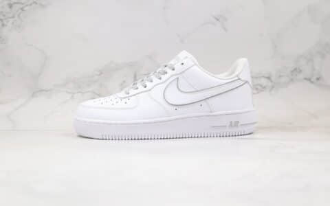 耐克Nike Air Force 1 Low x Kith联名款纯原版本低帮3M满天星白灰色板鞋内置全掌气垫 货号：CR7792-022