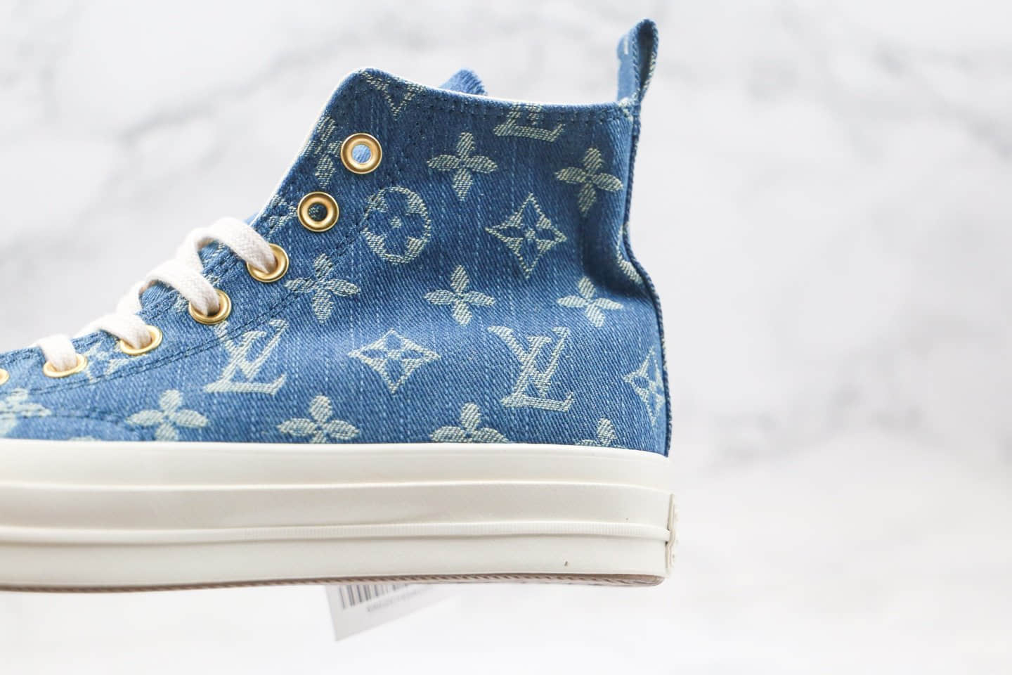 匡威converse 1970S X LV联名款纯原版本高帮牛仔蓝色帆布鞋原厂硫化大底正确硅蓝软中底 货号：162055C