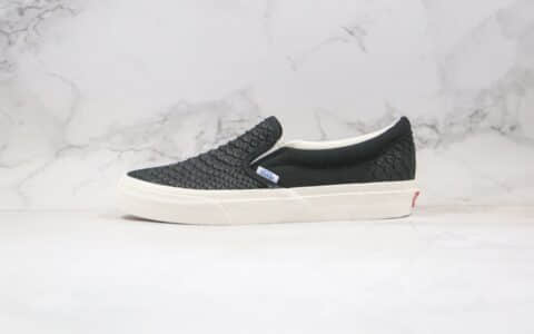 万斯Vans Slip on公司级版本懒人一脚蹬情侣帆布鞋低帮休闲板鞋黑白鳄鱼纹原厂硫化