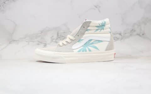 万斯Modernica x Vans Vault Sk8-Hi公司级版本联名高帮板鞋枫叶米白蓝色原档案数据开发