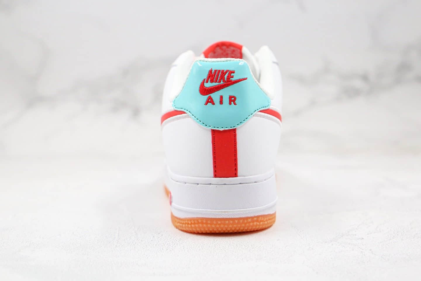 耐克Nike Air Force 1 Low公司级版本空军一号低帮白红蓝色内置气垫 货号：CD6915-105