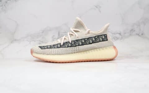 阿迪达斯Dior x adidas Yeezy Boost 350 V2纯原版本迪奥联名侃爷椰子350V2老花印花芝麻色巴斯夫真爆 货号：FC6606