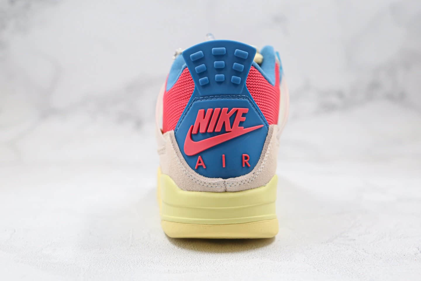 乔丹Air Jordan 4 Retro x Union洛杉矶联名款纯原版本AJ4米白红蓝色原盒原标原档案数据开发 货号：DC9533-800