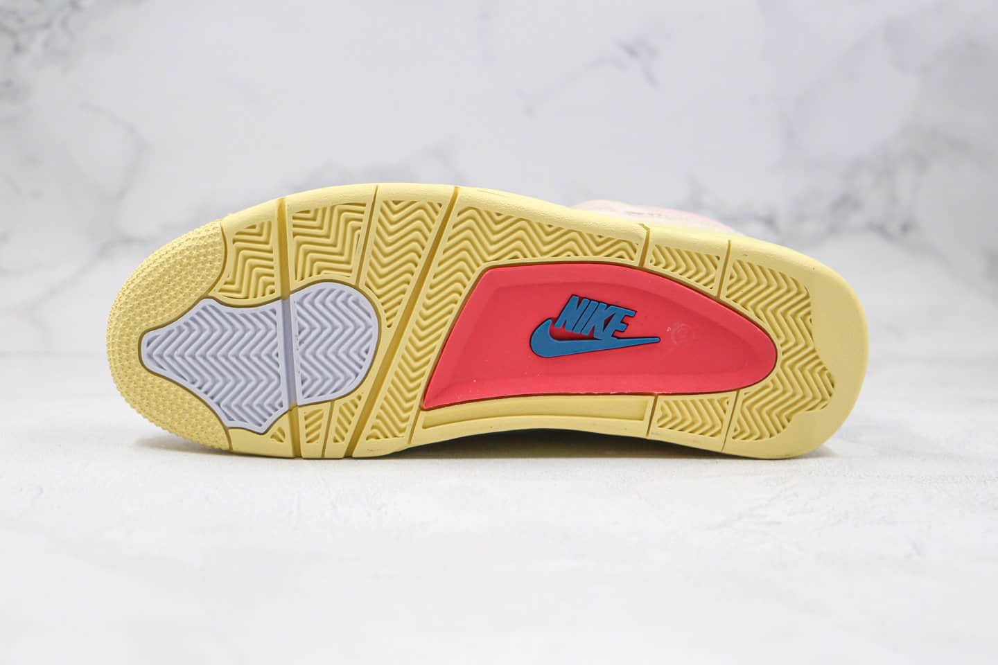 乔丹Air Jordan 4 Retro x Union洛杉矶联名款纯原版本AJ4米白红蓝色原盒原标原档案数据开发 货号：DC9533-800