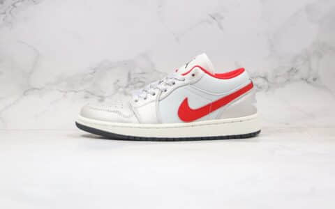 乔丹Air Jordan 1 Low纯原版本低帮AJ1银红色原鞋开模 货号：DA4668-001