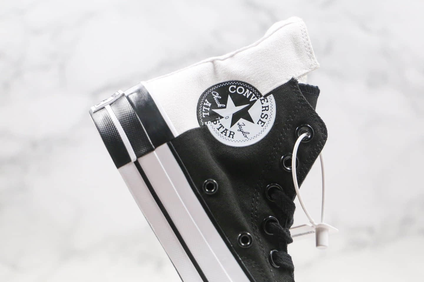 匡威Converse Chuck 70 Rivals公司级版本高帮错位LOGO混搭拼色帆布鞋原盒原标 货号：168670C