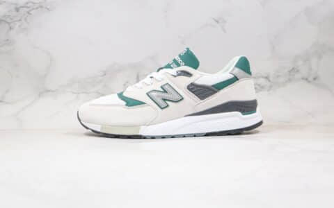 新百伦New Balance 998纯原版本复古慢跑鞋NB998白绿色原盒原标原档案数据开发 货号：M998XAD