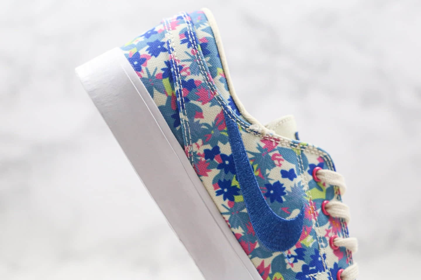 耐克Nike SB Stefan Janoski Canvas RM Premium纯原版本低帮SB板鞋花卉帆布皇家系列蓝色原盒原标 货号：AQ7878-202