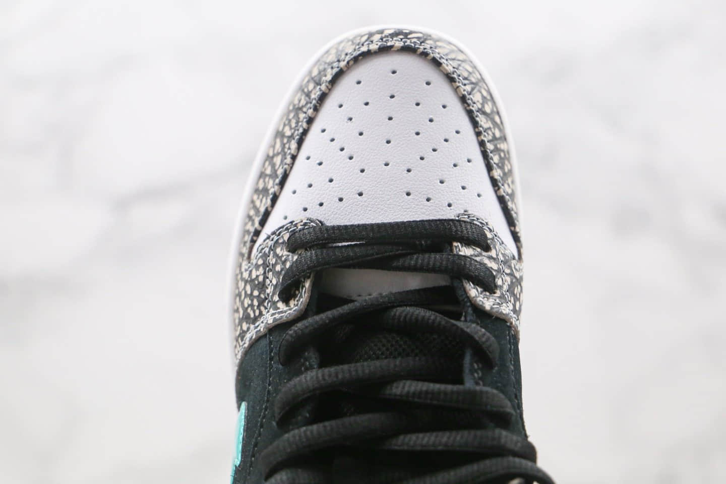 耐克Nike SB Dunk Low PRO Elephant纯原版本低帮SB DUNK板鞋大象灰黑绿色蒂芙尼灰爆裂纹内置Zoom气垫 货号：BQ6817-009