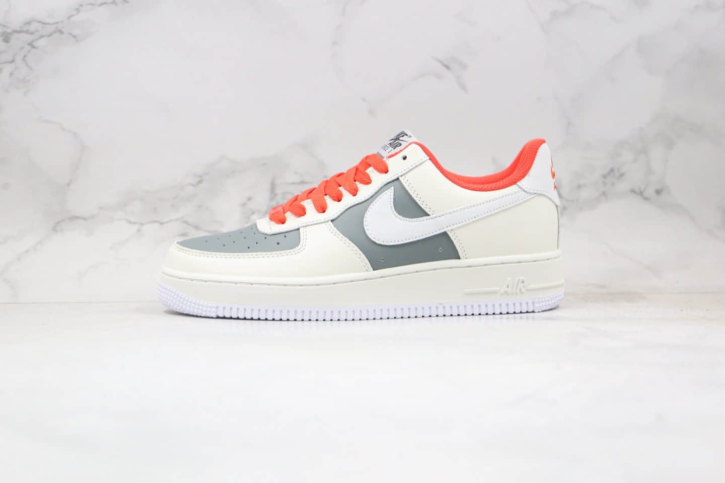 耐克Nike Air Force1 LOW'07纯原版本低帮空军一号灰红鸽子板鞋内置全掌Sole气垫 货号：CT3427-900