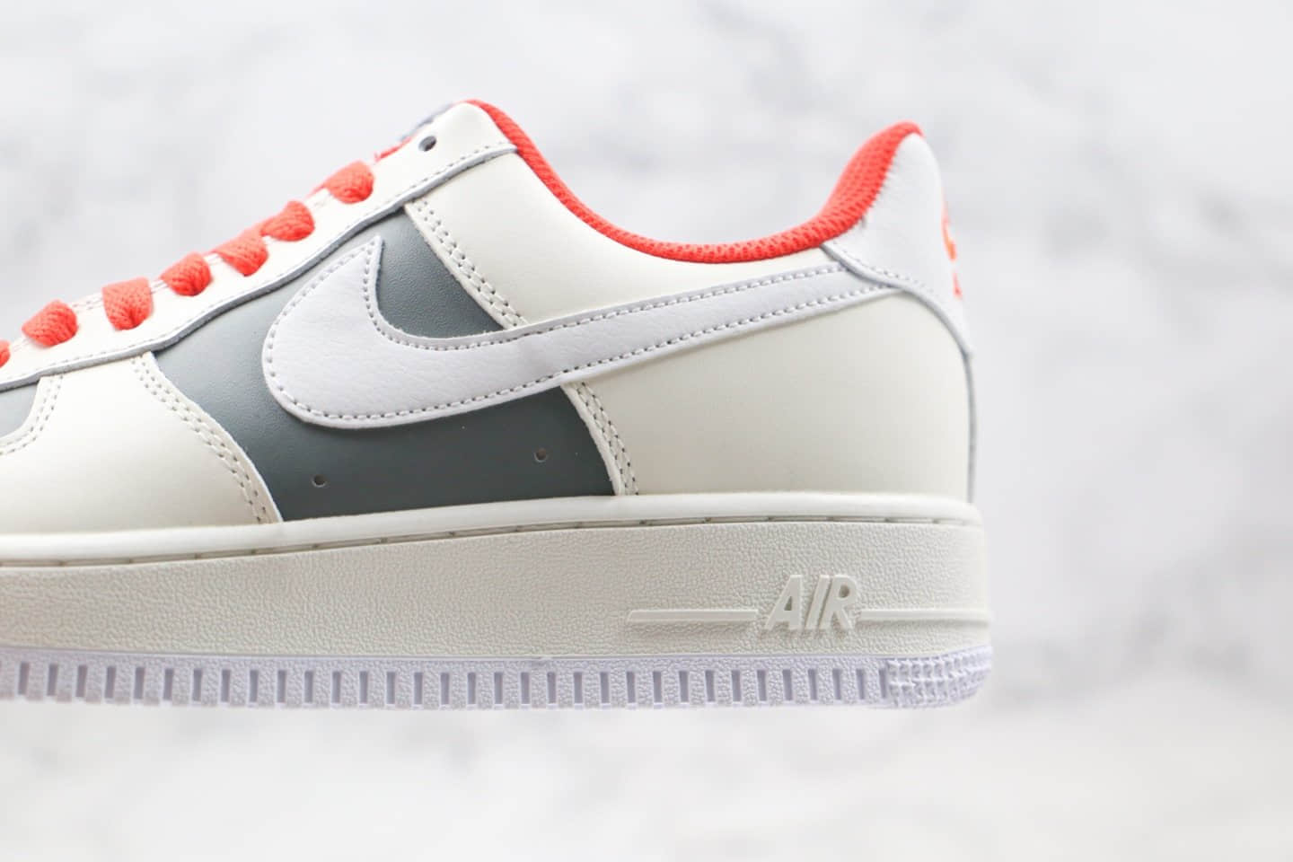 耐克Nike Air Force1 LOW'07纯原版本低帮空军一号灰红鸽子板鞋内置全掌Sole气垫 货号：CT3427-900