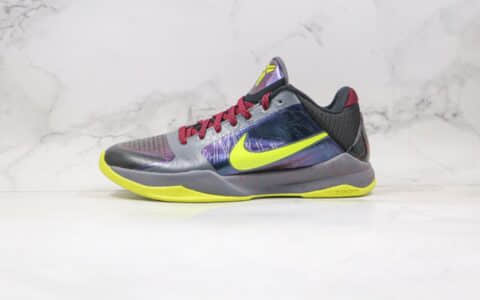 耐克Nike Zoom Kobe V Protro Aces KBV纯原版本科比5代暗黑小丑炫彩紫色篮球鞋内置真实碳板支持实战 货号：CD4991-001