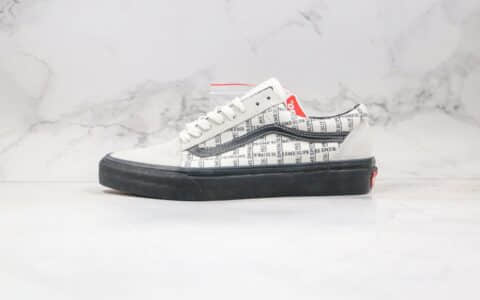 万斯Vans Old Skool Pro 2020 x Supreme低帮SUP联名款公司级版本白黑色格子硫化板鞋原盒原标