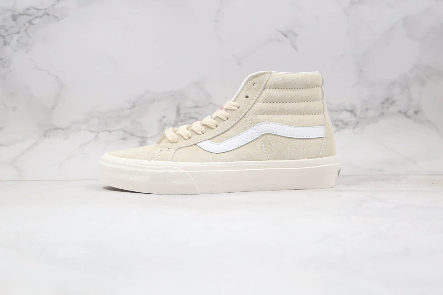 万斯Vans Sk8 Hi OG公司级版本高帮麂皮奶茶色板鞋原档案数据开发