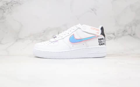 耐克Nike Cspace Air Force 1纯原版本低帮空军一号电玩系列镭射换钩魔术贴板鞋内置全掌Sole气垫 货号：DC0710-191