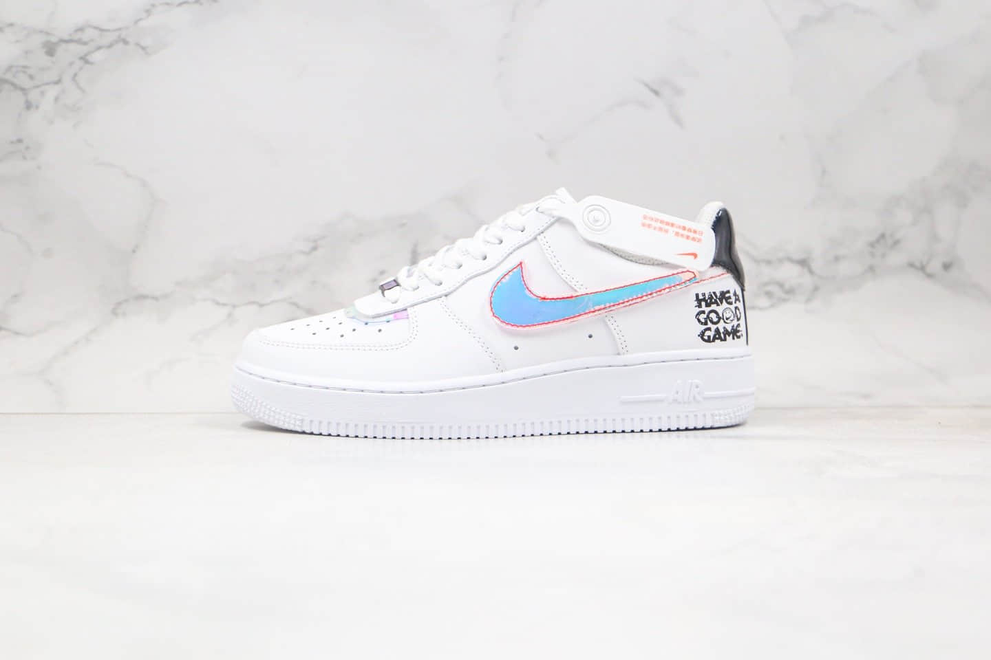 耐克Nike Cspace Air Force 1纯原版本低帮空军一号电玩系列镭射换钩魔术贴板鞋内置全掌Sole气垫 货号：DC0710-191