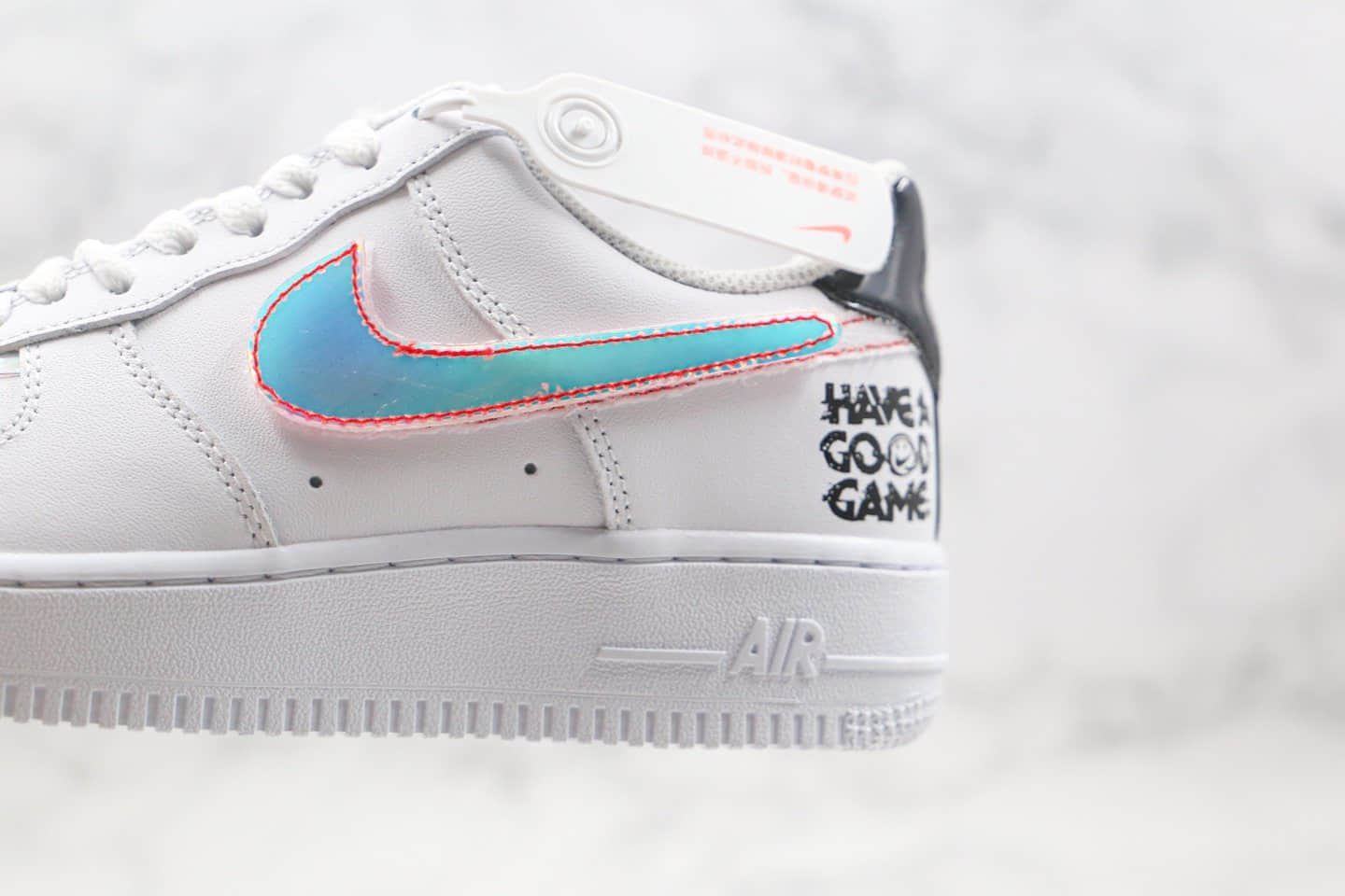 耐克Nike Cspace Air Force 1纯原版本低帮空军一号电玩系列镭射换钩魔术贴板鞋内置全掌Sole气垫 货号：DC0710-191