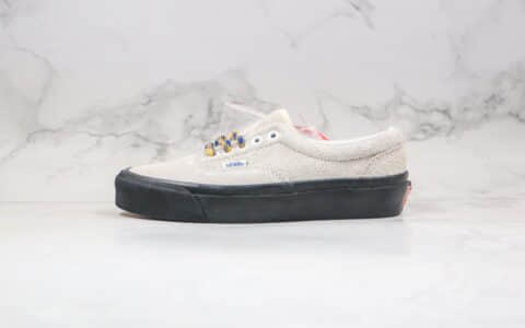 万斯Vans vault Era OG LX公司级版本低帮吴亦凡同款麂皮彩带Era灰黑色板鞋原楦头纸板打造