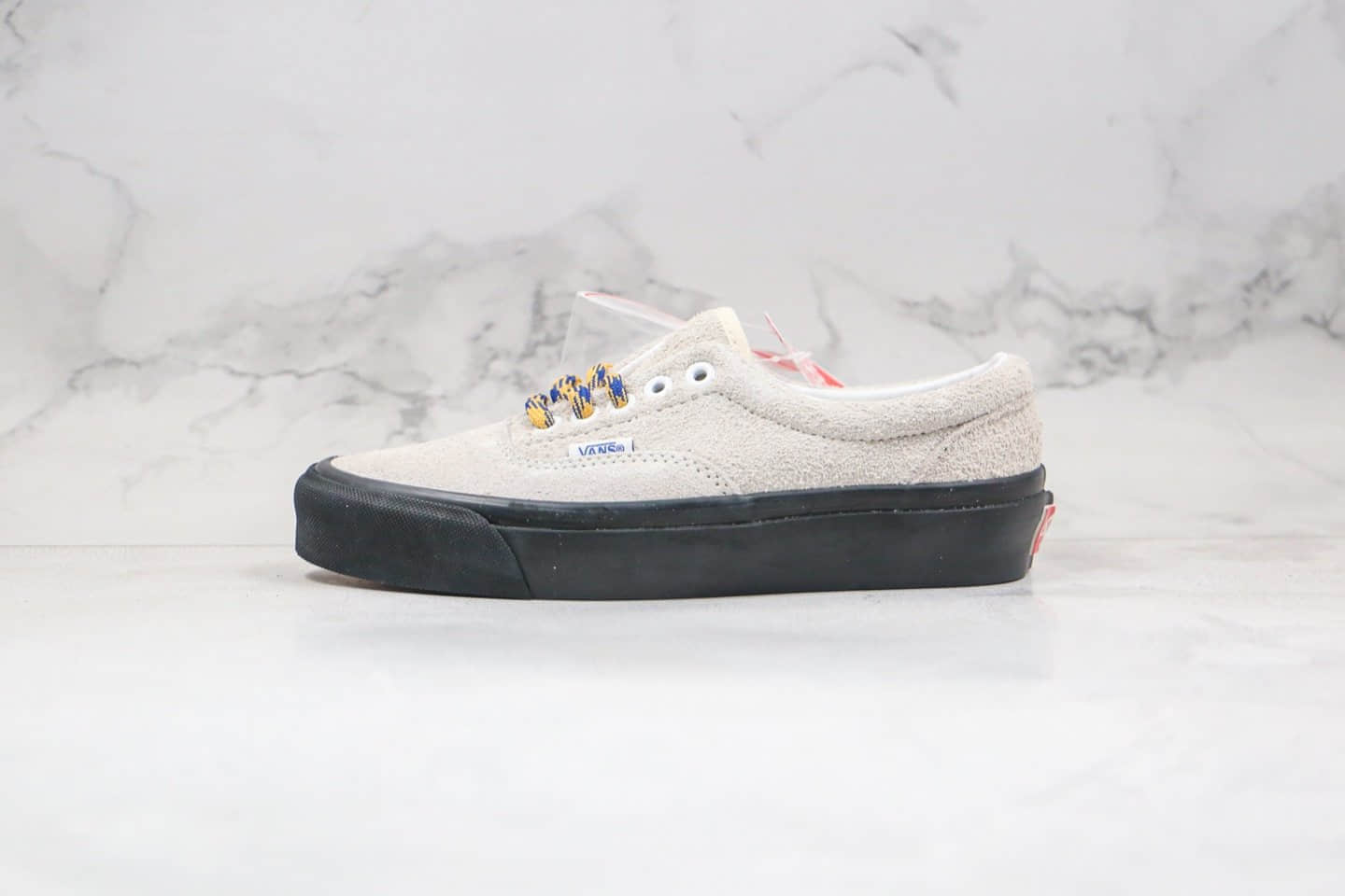 万斯Vans vault Era OG LX公司级版本低帮吴亦凡同款麂皮彩带Era灰黑色板鞋原楦头纸板打造