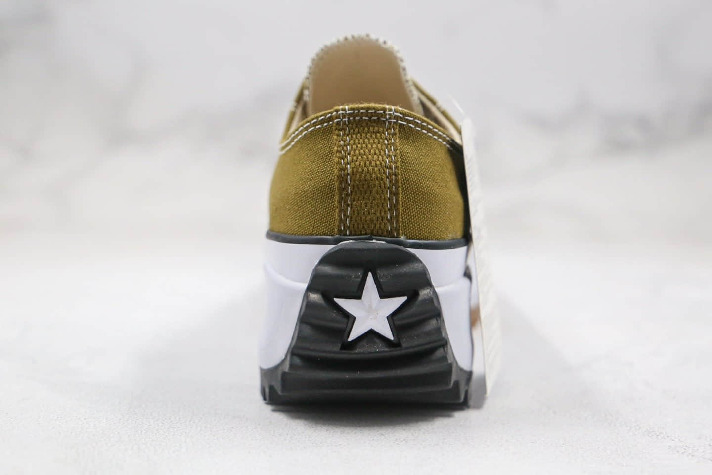 匡威CONVERSE Run Star Hike公司级版本低帮锯齿厚底军绿色帆布鞋原鞋开模一比一打造 货号：168818C