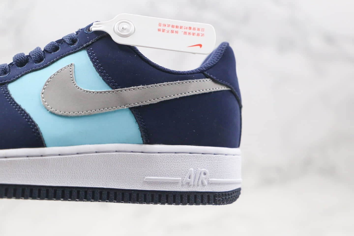 耐克Nike Air Force 1 Pastel White纯原版本低帮空军一号蓝绿银色板鞋内置全掌Sole缓震气垫 货号：311368-301