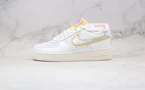 耐克Nike Air Force 1 Low XF纯原版本低帮空军一号白银黄色原楦头纸板打造 货号：CZ8104-100