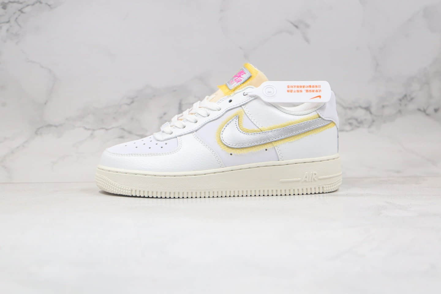 耐克Nike Air Force 1 Low XF纯原版本低帮空军一号白银黄色原楦头纸板打造 货号：CZ8104-100