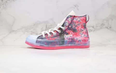 匡威Converse X Shaniqwa Jarvis Chuck Taylor CX联名款公司级版本高帮花卉印花图案果冻底帆布鞋原楦头纸板打造 货号：169071C