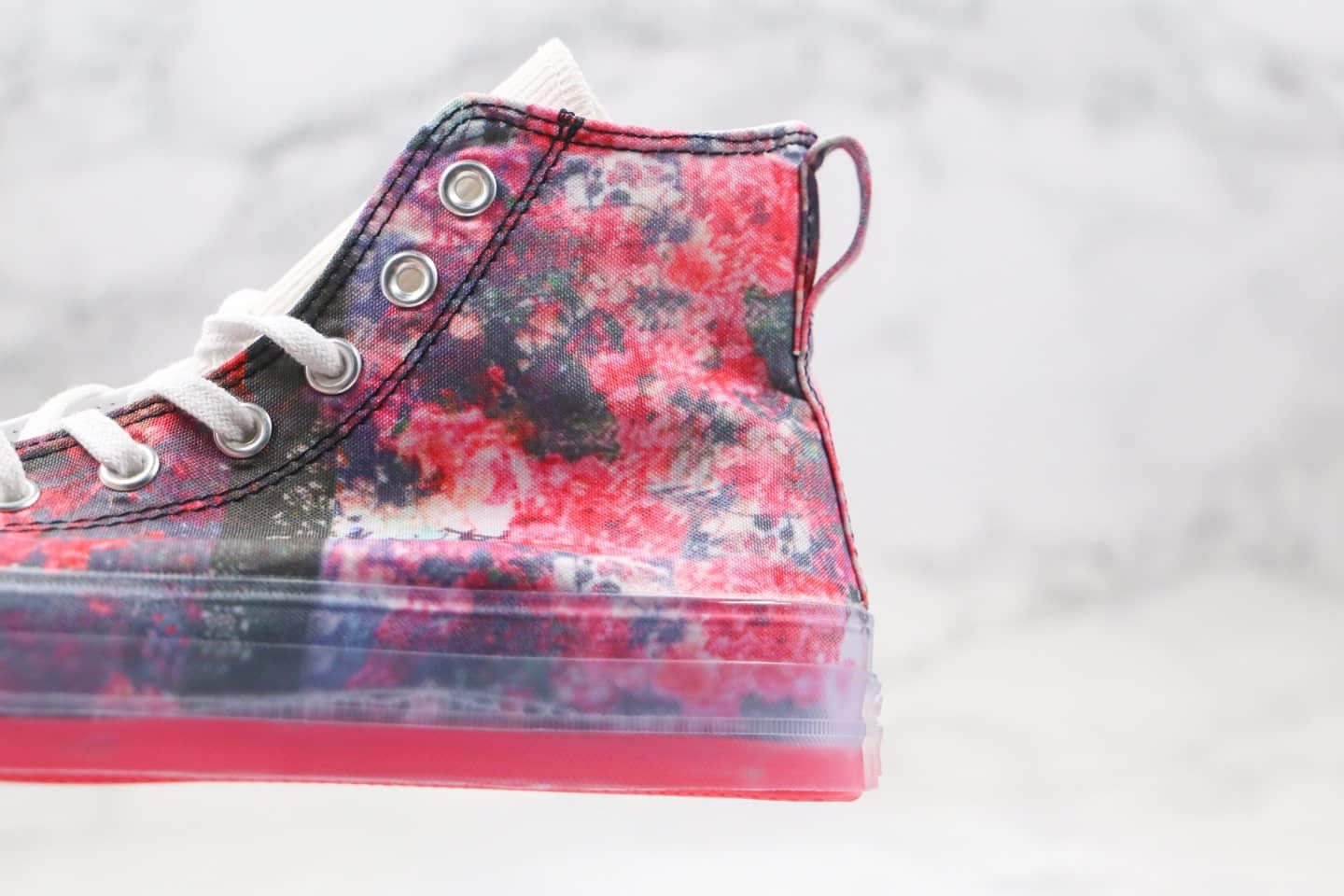 匡威Converse X Shaniqwa Jarvis Chuck Taylor CX联名款公司级版本高帮花卉印花图案果冻底帆布鞋原楦头纸板打造 货号：169071C