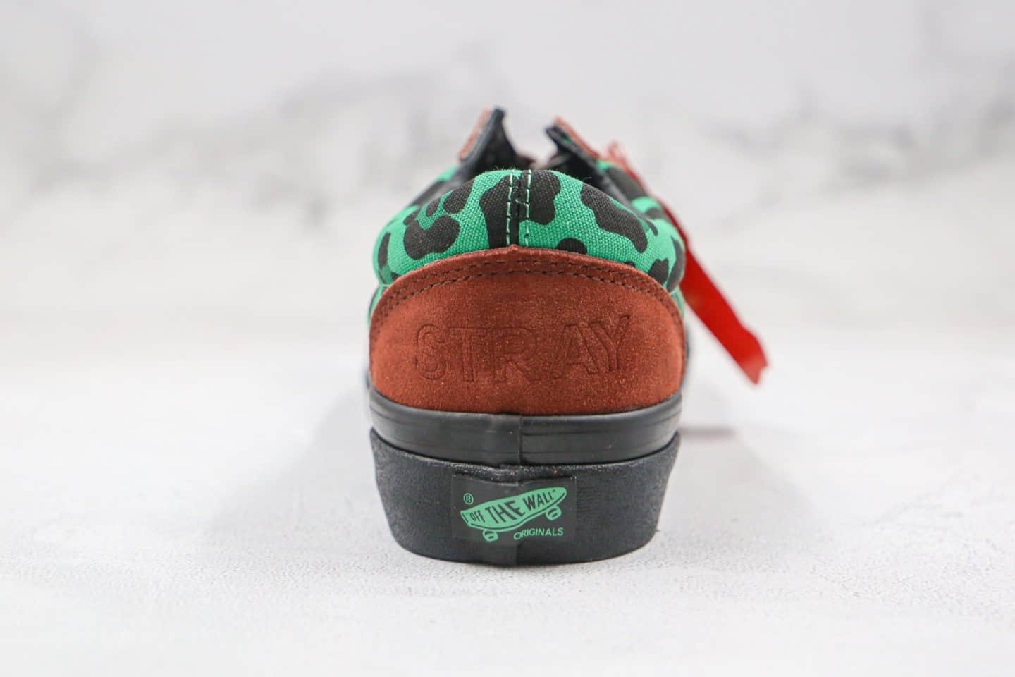 万斯Vans OG Old Skool NS LX公司级版本低帮豹纹迷彩棕绿色硫化麂皮翻毛皮帆布拼接板鞋原档案数据开发