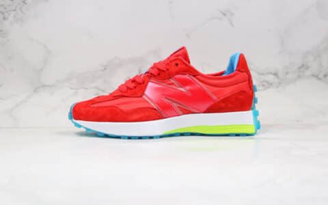 新百伦New Balance 327纯原版本复古慢跑鞋NB327红色原盒原标正确鞋面材质 货号：MS327CDB