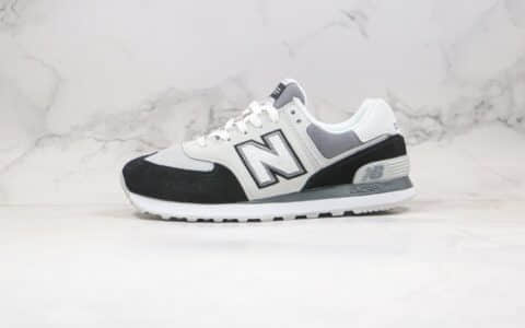 新百伦New Balance 574公司级版本NB574复古慢跑鞋黑白色原盒原标 货号：ML574NLC