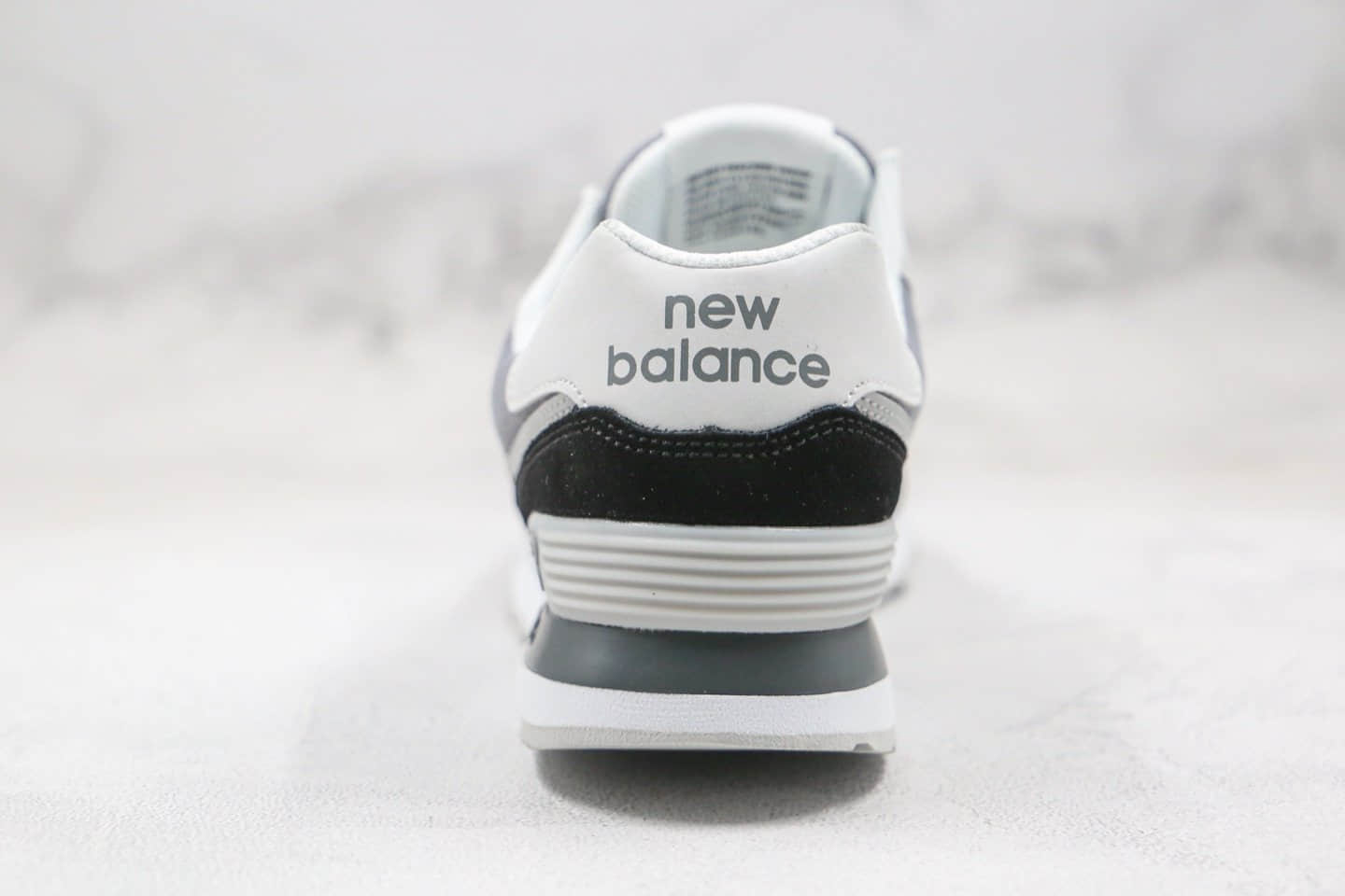 新百伦New Balance 574公司级版本NB574复古慢跑鞋黑白色原盒原标 货号：ML574NLC