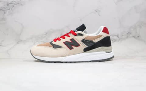 新百伦New Balance 998公司级版本NB998复古跑鞋卡其黑红色原装套楦 货号：M998BCD