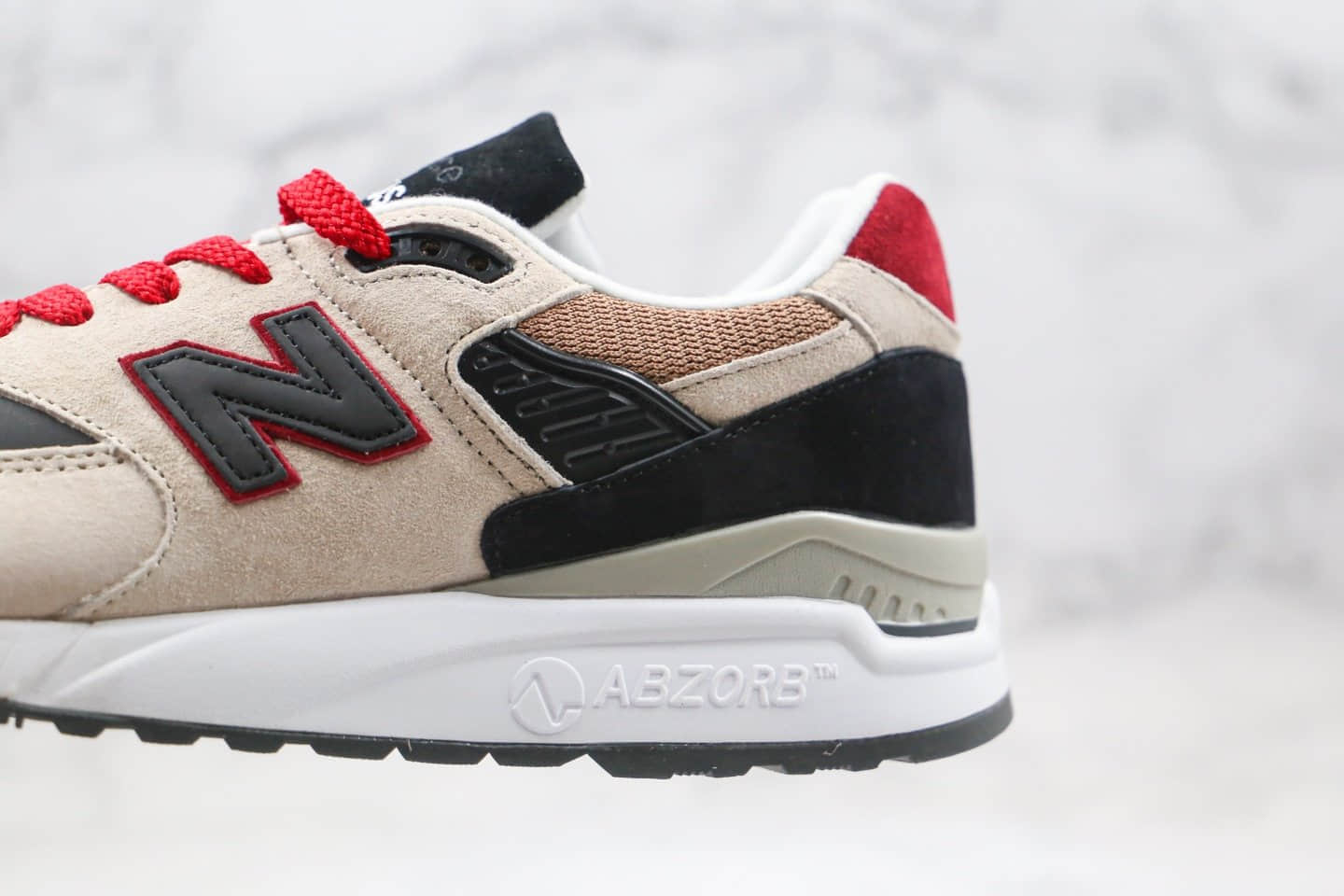 新百伦New Balance 998公司级版本NB998复古跑鞋卡其黑红色原装套楦 货号：M998BCD