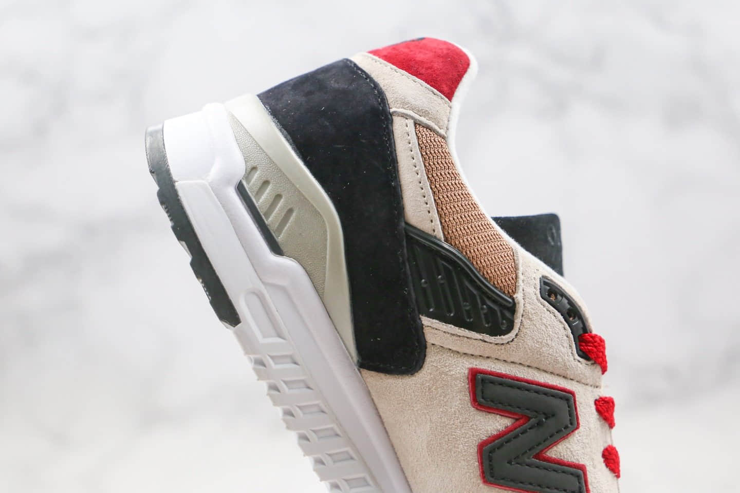 新百伦New Balance 998公司级版本NB998复古跑鞋卡其黑红色原装套楦 货号：M998BCD