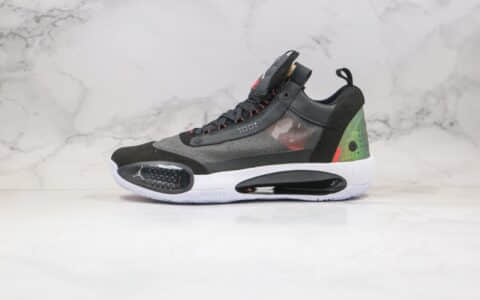 乔丹Air Jordan XXXIV PF纯原版本AJ34实战篮球鞋黑绿色原装大盒 货号：CU3475-001