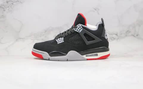 乔丹Air Jordan 4 SE OG纯原版本AJ4黑红色原鞋开模 货号：308497-060