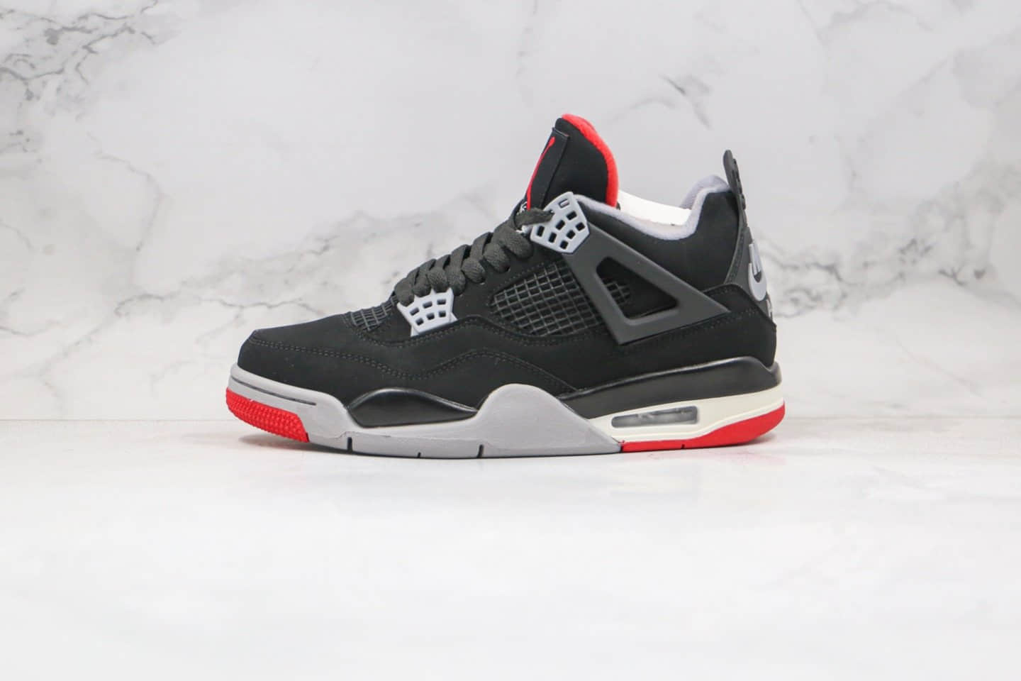 乔丹Air Jordan 4 SE OG纯原版本AJ4黑红色原鞋开模 货号：308497-060