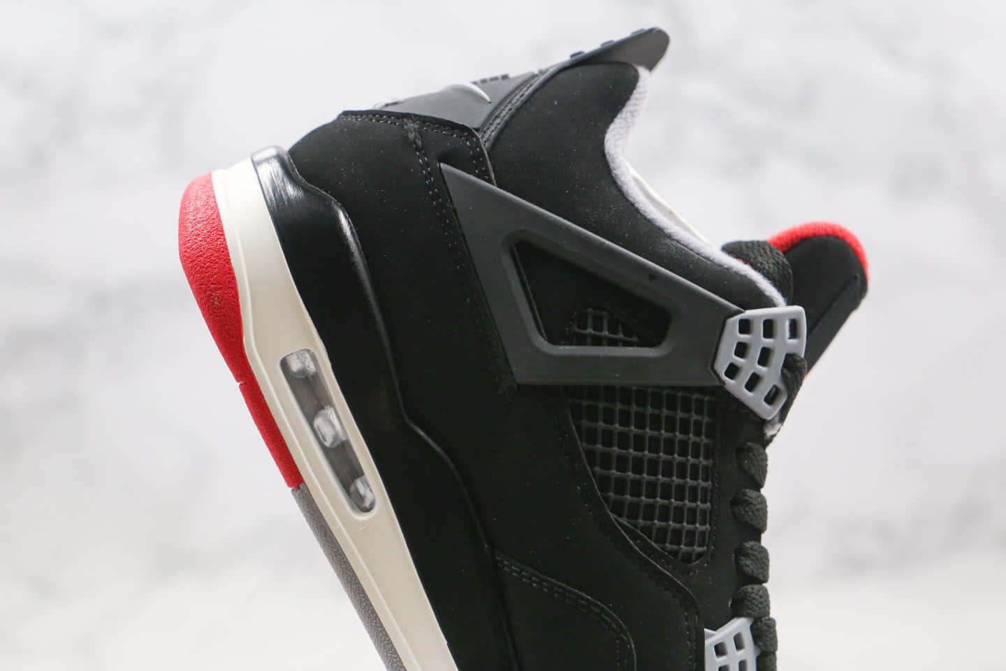 乔丹Air Jordan 4 SE OG纯原版本AJ4黑红色原鞋开模 货号：308497-060